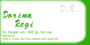 dorina regi business card